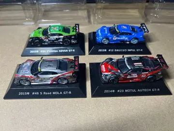 SUPERGT Nissan GT-R 미니카 4대 세트