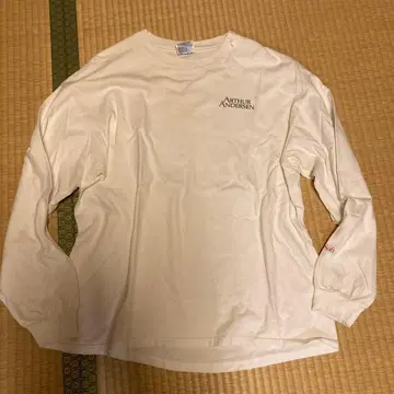 아서 앤더슨 긴팔 티셔츠 XL 화이트