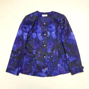 릴리안 뷰티 에클라 플라워 프린트 노카라 자켓 일본제