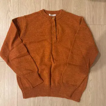 PAR ICI AMBIDEX 스웨터 니트 상의 헨리넥 긴팔