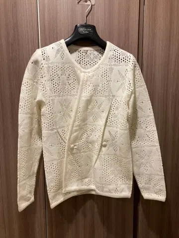 [ 시스루 니트 화이트 스웨터 ]