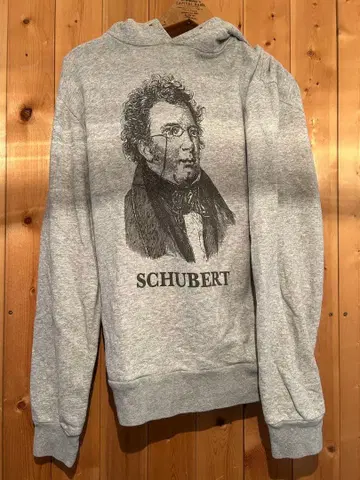 Beams 슈베르트 후드 부착 후드티 M 그레이