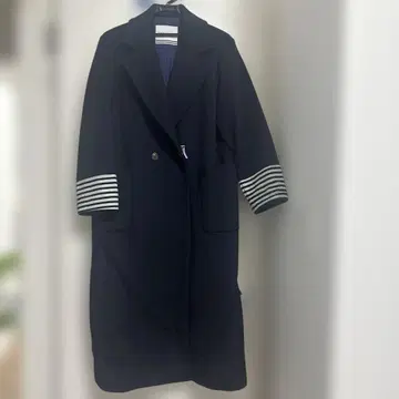 BORDERS at BALCONY 네이비 롱 코트