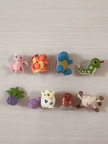 미니어처 포켓몬 피규어 9체 세트