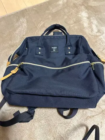 아네로 백팩 네이비 가로형