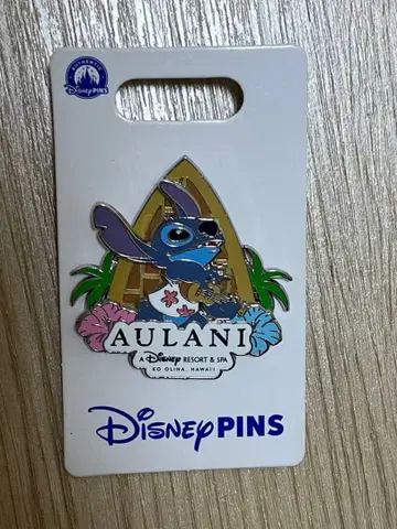 디즈니 아우라니 하와이 스티치 핀 배지