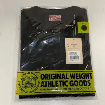 더 리얼 맥코이 남성용 T셔츠 L 사이즈 [ 새상품 ] 블랙 티셔츠