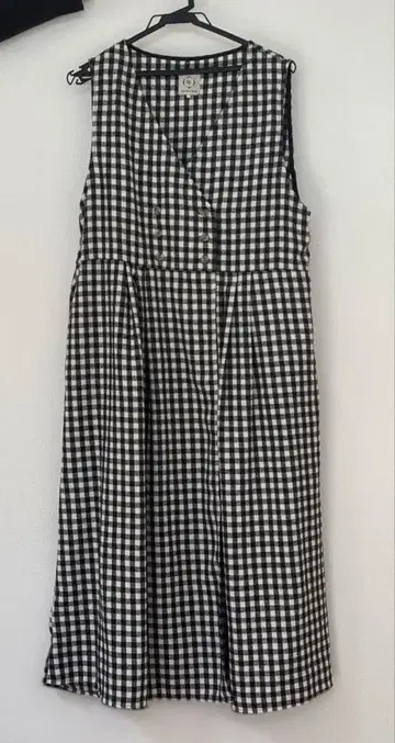 Samansa Mos2 체크 무늬 점퍼 스커트