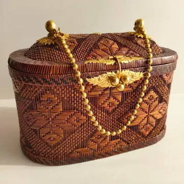 태국 왕실 납품업체 얀리파오 바스켓백 전통 공예품 파티백 태국