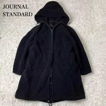 JOURNAL STANDARD 2024 AW 후드 보아 코트 블랙