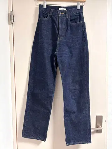 snidel 하이웨스트 스트레이트 데님