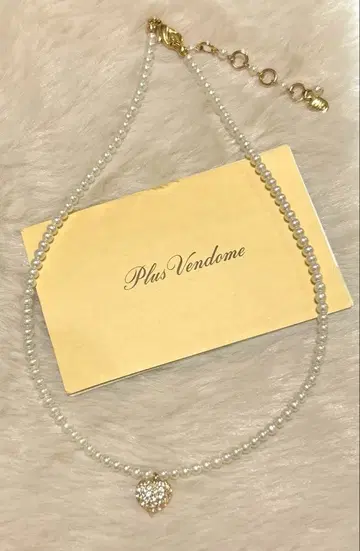[ 새상품급 ] Plus Vendome 펄 목걸이 2way 액세서리