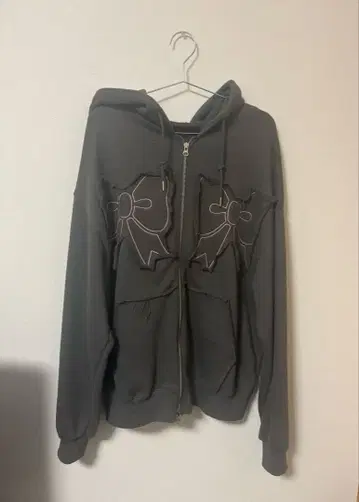 집업 후드티 후드티 YOUHEE RIBBON