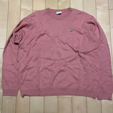 LACOSTE 라코스테 핑크 멜란지 스웨터