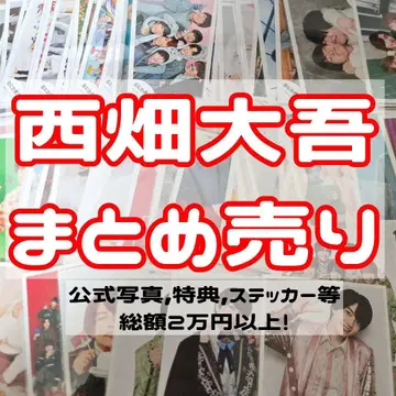 니시하타 다이고 묶음 판매 공식 사진 스티커 클리어 카드