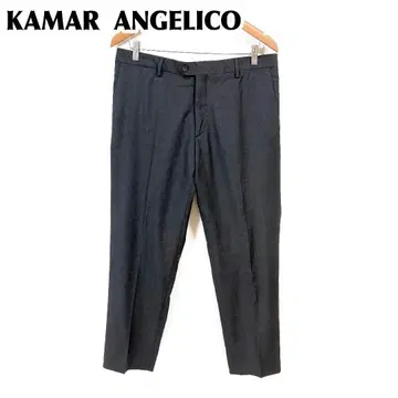 KAMAR ANGELICO 원단 SUPER120s 슬랙스 다크 그레이