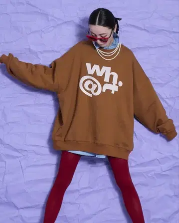 택 포함 새상품 토마스 맥파이 맨투맨 브라운