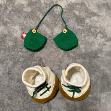 신발 모양 옷 갈아입기 의류와 장갑 세트 더피