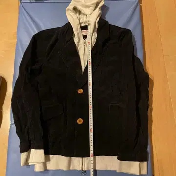 후드 부착 코듀로이 자켓