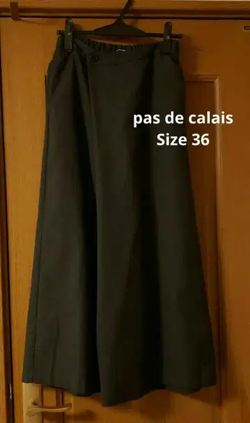 pas de calais 울 혼방 진한 그레이 36 헤링본 무늬