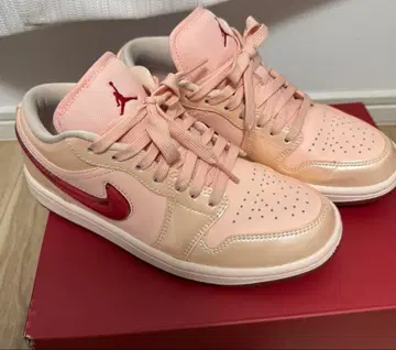 Jordan 스니커즈 핑크/레드 23.5cm 새상품급