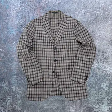 GREEN LABEL RELAXING 체크 무늬 테일러드 자켓 48