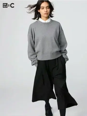 UNIQLO:C 스무스 코튼 크루넥 스웨터