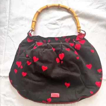 MOSCHINO 하트 무늬 대나무 백