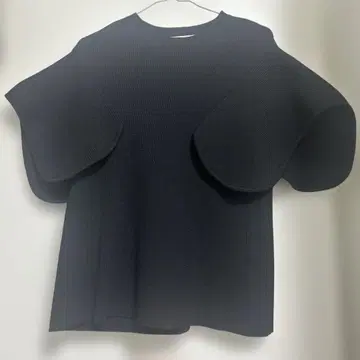 Heve 헤이브 블랙 반팔 니트 택 포함 새상품