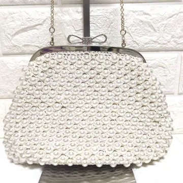 Coasted 펄 장식 파티 백