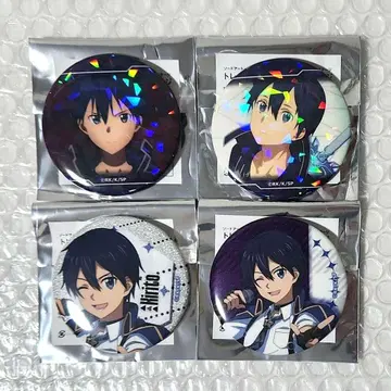 SAO 소드 아트 온라인 카라테츠 캔뱃지 키리토 4점