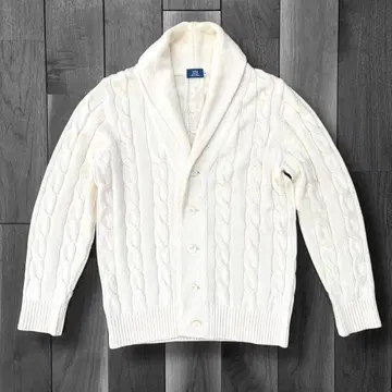 Maker's Shirt 가마쿠라 케이블 짜임 숄카라 가디건