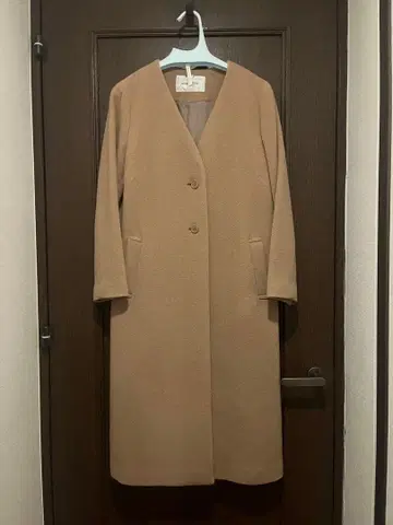 NATURAL BEAUTY BASIC 베이지 롱 코트