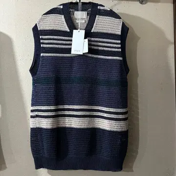 YOKE BORDER MESH KNIT VEST 사이즈 2 요크 베스트