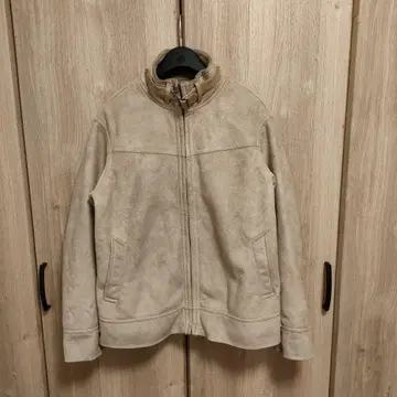 베이지 스웨이드 자켓 백 스트랩 포함 [ M ]