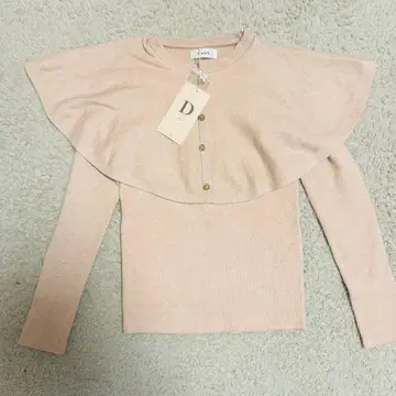 Darich 다리치 케이프 니트탑 핑크 FREE 택 포함 디자인