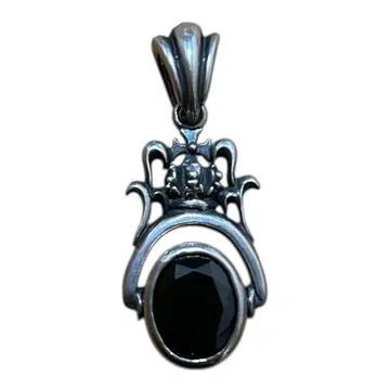 REGALIA 목걸이 탑 블랙 지르코니아 실버 레갈리아