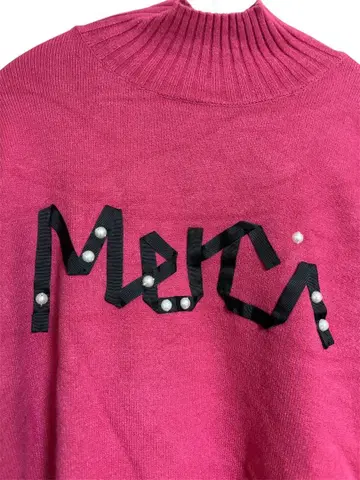 [ 새상품급 ] 시시 니트 핑크 리본 펄