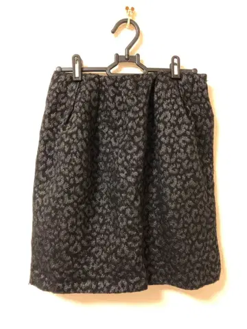 IENA 코쿤 스커트 레오파드 무늬 그레이 계열