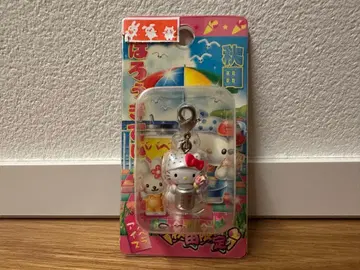 지역 한정 키티 스트랩 지퍼 마스코트 아키타 바바헤라 아이스크림