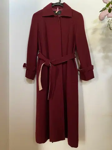 LOVERICH 쇼와 레트로 빈티지 롱 코트