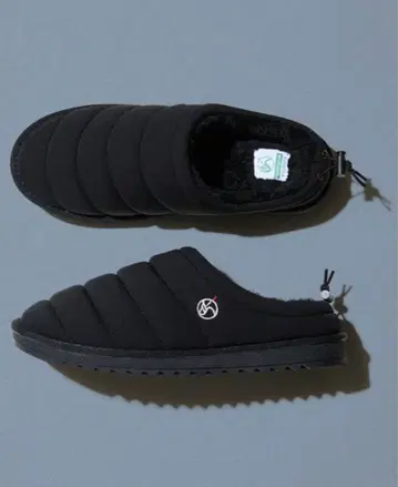 FREAK'S TORE 슬립온 퍼 샌들 블랙 25cm