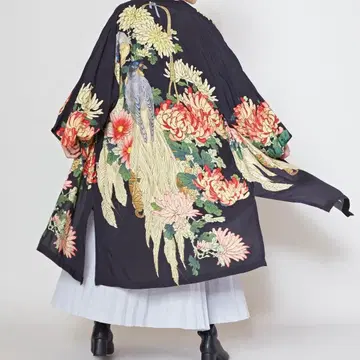 와모노카야 화조 UV 롱 겉옷