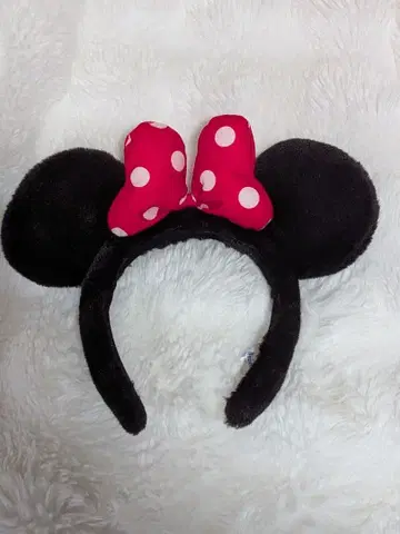 미니 마우스 머리띠 블랙과 핑크