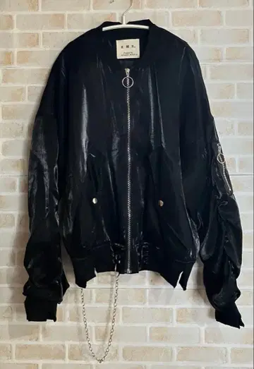 KINGLYMASK KMK 자켓 점퍼 체인 데미지