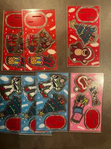 [ 낱개 판매 가능 ] 토이 스토리 크리스마스 아크릴 스탠드 7개