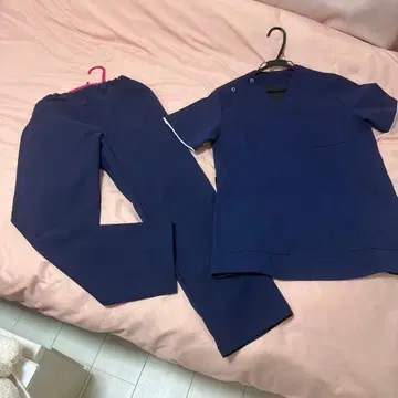 간호사복 네이비 스크럽 세트 여성용