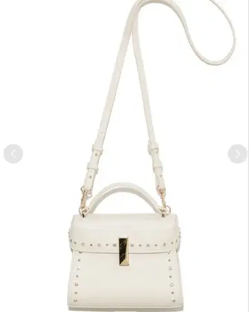 부속품 완비 CELFORD 비쥬 스터드 미니백 화이트