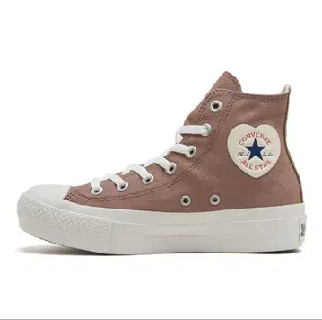 올스타 PLTS 하트 패치 HI CONVERSE 라이트 브라운