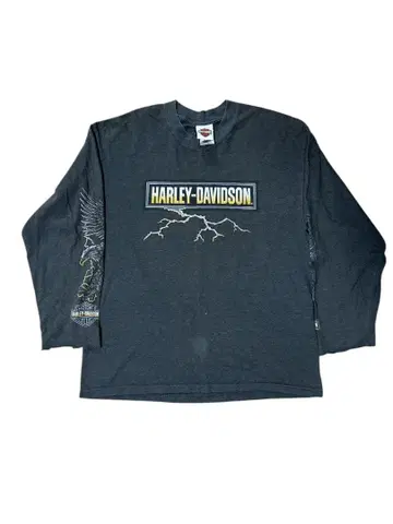 HANES 롱T Harley Davidson 할리데이비슨 레어